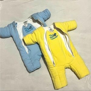 Baby Merlin - Magic Sleepsuits, Blue & Yellow, Size: Large / 6-9 months